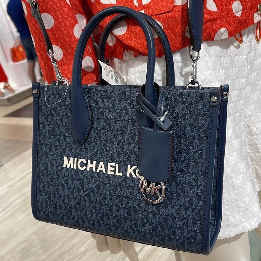 Michael Kors Mirella Small Signature Logo Crossbody Bag Admiral  NWT